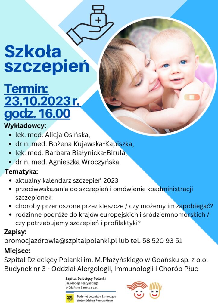 Plakat - Szkoła szczepień